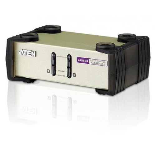 ATEN CubiQ CS82U - Switch KVM - 2 x KVM port(s) - 1 utente locale - desktop
